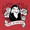 Women's Lion King Scar Valentine's Day Love is Savage Racerback Tank Top - 2 of 4