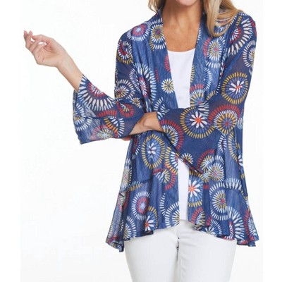 Women's Flounce Sleeve Mesh Open Cardigan - Multiples
