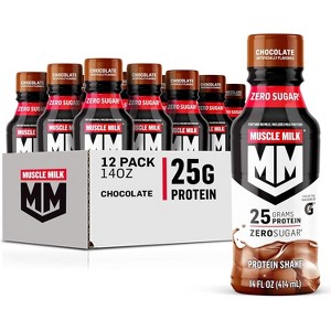 Muscle Milk Genuine Protein Shake, Chocolate - 14 Fl Oz Bottle (Pack of 12) - 1 of 4