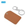 Unique Bargains PU Leather Keychain Fobs with Key Rings for DIY Crafts 4 Pcs - 3 of 4