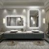 Apmir Super Bright Front & Back LED Lighted Anti-Fog Aluminum Alloy Framed Tempered Glass Bathroom/Vanity Mirror with ETL & 3-Year Warranty - 3 of 4