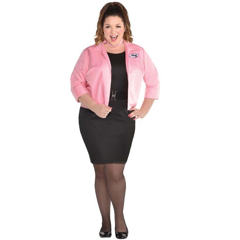 Pink ladies grease jacket plus size best sale