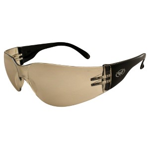 Global Vision Eyewear Rider Safety Motorcycle Glasses with Clear Mirror Lenses - 1 of 4