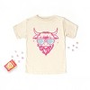 Cow Heart Glasses Glitter - Youth Short Sleeve Graphic T-Shirt - 3 of 4