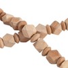 Sagebrook Home 84" Beads on Natural Jute, Wood Beaded Garland, Light Brown Finish, Decorative Wood Beads for Rustic Home - 4 of 4