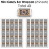 Big Dot of Happiness My Dad is Rad - Mini Candy Bar Wrappers, Round Candy Stickers & Circle Stickers - Father's Day  Candy Favor Sticker Kit - 304 Pcs - 3 of 4