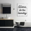 Stupell Industries Alexa Do The Laundry Funny Bathroom Grey Word Design, 48" x 36" - 2 of 4