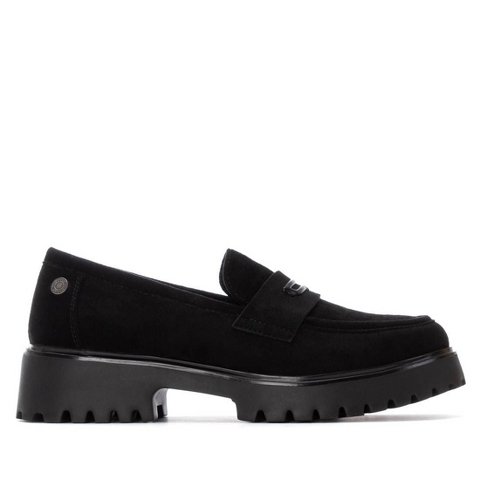 Обувь Refresh Shoes Women's suede moccasins 173012 BLACK 6