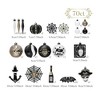 70-pc Halloween Christmas Tree Ornaments Set, Black & White Gothic Ornaments| Ornamentallyyou - 2 of 4