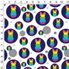 Peeps Rainbow Striped Bunny Peep Gift Wrap 30" x 72" - 2 of 4