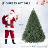 Artificial Christmas Tree, Full Xmas Tree with Foldable Base, Metal Hinges & Sturdy Metal Stand for Holiday Decor - 3 of 4
