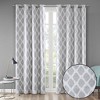 VYNXARIA 50*95"Printed Ikat Blackout Curtain Panel,Gray(Only 1 Pc Panel) - 4 of 4