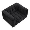 CAVINAS Cloud Couch Modern Dutch Fluff Upholstered Single Sofa Couch 1-seat Sofa with Solid Wood Legs for Living Room - 2 of 4