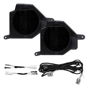 MB Quart JE1-116 6.5 Inch Universal Front Dash Speaker Enclosures Compatible With Wrangler And Gladiator 2018+ - 1 of 4