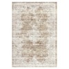 Washable Vintage Printed Rug Non Slip Low Pile Rug Soft Throw Floor Cover Foldable Indoor Carpet for Living Room Bedroom Playroom Nursery - 4 of 4