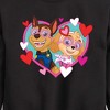 Boys' - Paw Patrol - Chase Sky Hearts Graphic Long Sleeve Fleece Sweatshirt - 2 of 4