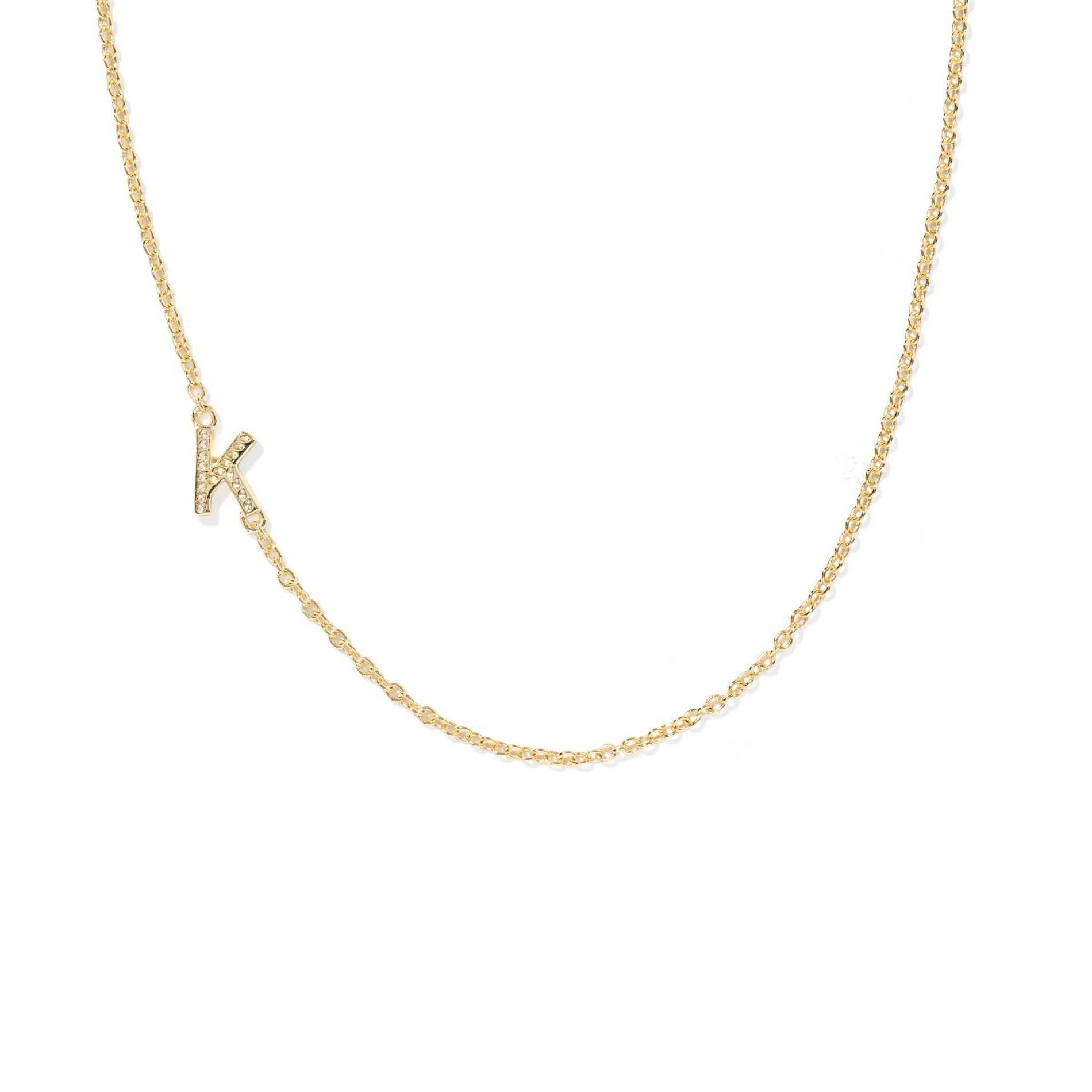 Kendra Scott 14K Gold Over Brass Mini "K" Initial Pendant Necklace - Gold