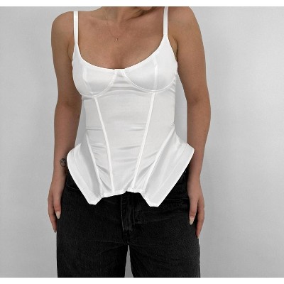 Women's Satin Hourglass Corset Top - No Vacancy