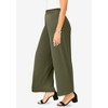 Jessica London Women's Plus Size Petite Stretch Knit Wide Leg Pant - 4 of 4