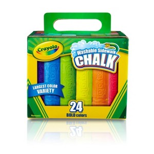 Crayola 24ct Washable Sidewalk Chalk - Bold Colors: Easter, Non-Toxic, Multicolor for Toddlers - 1 of 3