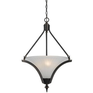 Cal Lighting 60W X 3 Rockwood Pendant Fixture - Dark Bronze - 1 of 1