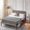 VECELO Metal Platform Bed Frame with Wooden Headboard - 4 of 4