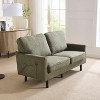 NicBex 56.3 Inch Modern Love Seat Sofa,2 Seater Sofa with USB Ports and Removable Pillow Cover for Living Room - 2 of 4