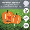 Big Dot of Happiness Fall Pumpkin - Yard Sign and Outdoor Lawn Decorations - Halloween or Thanksgiving Party Yard Signs - Set of 8 - 3 of 4