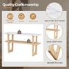 LIVAREEmlen Narrow Console Table with Marble-Effect Top, Retro Entryway Table with Open Shelf for Entryway, Hallway and Living Room - 4 of 4