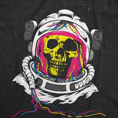 Мужские футболки Crazy Dog T-Shirts, Inc. Mens Funny T Shirts Rainbow Astronaut Skull Cool Graphic Tee for Men - Crazy Dog Men's T Shirt For Astronauts Black XXL — фото 2