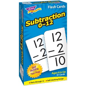 TREND Subtraction 0-12 Skill Drill Flash Cards - 1 of 4