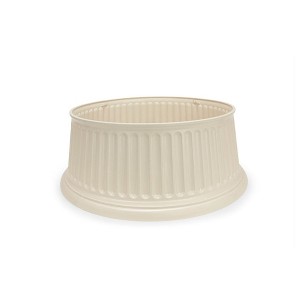 Tree Nest Rome Round Plastic Christmas Tree Collar, Ivory - 1 of 4