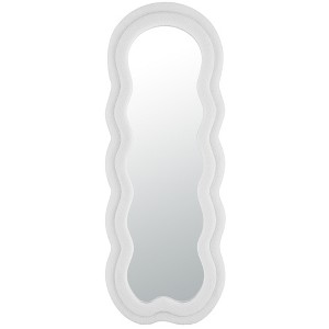 ONWITH 63" x 24" Full Body Mirror For Bedroom,Full Length Mirror With Stand, Floor Large Mirror Wll Mirror,White - 1 of 4