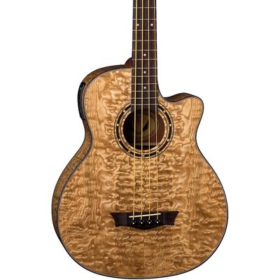 Dean Exotica Quilted Ash Acoustic-Electric Bass Guitar
