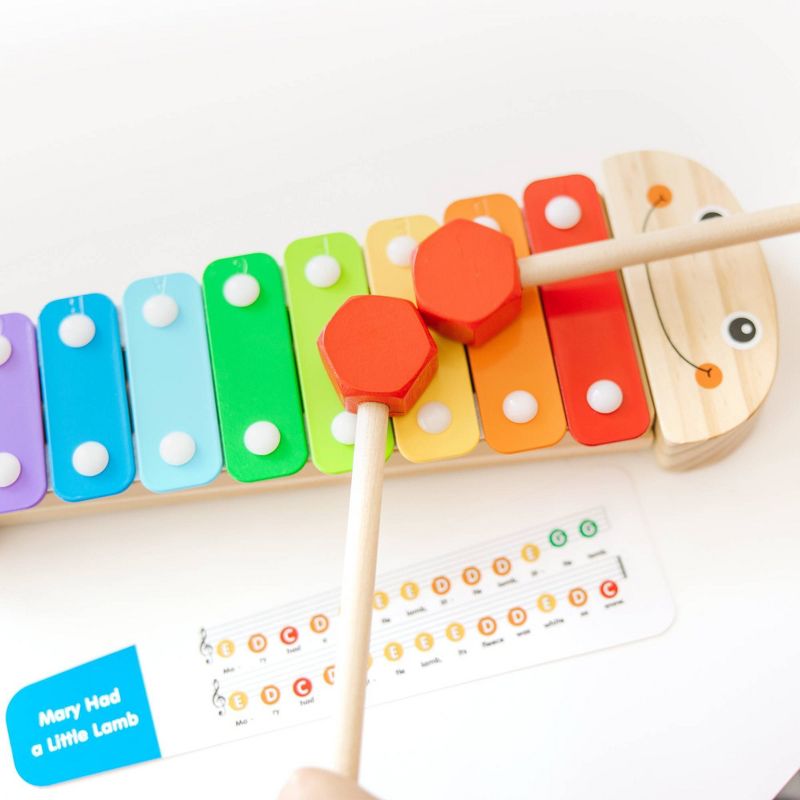 Melissa &#38; Doug Caterpillar Xylophone Musical Toy With Wooden Mallets, 6 of 14