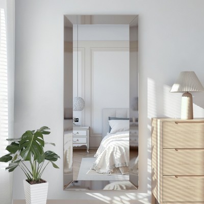 Dovelina PS Framed Rectangle Full-length Mirror Decorative Wall Mirror Large Wall Mirror - 70"x30", Silver