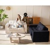 MAXYOYO Convertible Sofa Bed, Pull Out Loveseat Sleeper Sofa, 2 in 1 Folding Couch Bed - 2 of 4