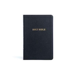 KJV Thinline Bible, Black Leathertouch - by  Holman Bible Publishers (Leather Bound) - 1 of 1
