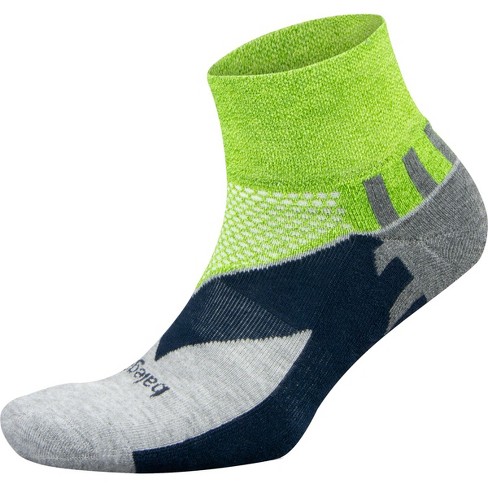 Balega Enduro Quarter Running Socks - Small - Green/gray : Target