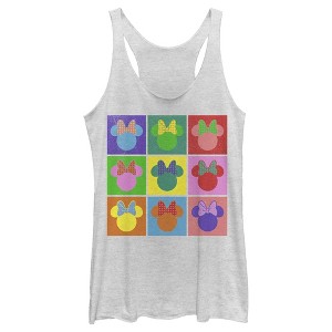Women's Mickey & Friends Warhol Minnie Racerback Tank Top - 1 of 4