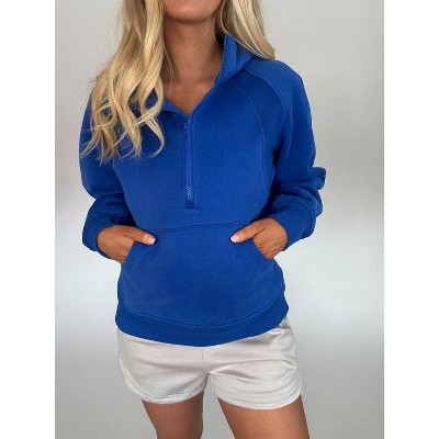 Women's Zoey Long Hooded Sweatshirt - AEMI + CO