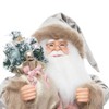 Season's Designs 24" Victorian Standing Santa Figurine with Snowflake Ornament Christmas Decor for Indoor Use, Multicolored Plastic Tabletop - 3 of 3