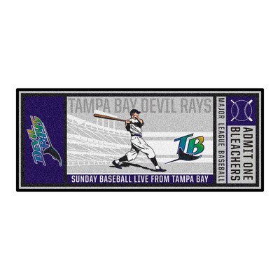 MLB Tampa Bay Rays 30"x72" Retro Ticket Runner Mat