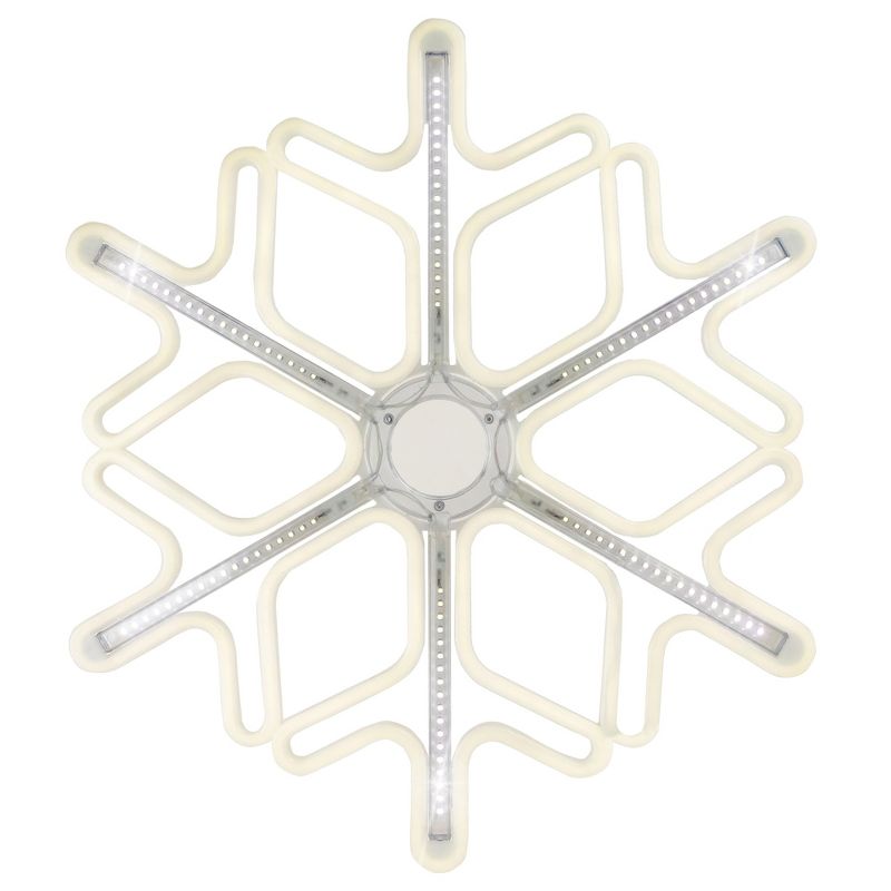 Northlight 16" Cascading Lighted Snowflake Outdoor Christmas Decoration, 1 of 5