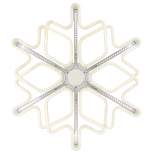 Northlight 16" Cascading Lighted Snowflake Outdoor Christmas Decoration