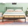 Garden Elements Luna Steel Modern Queen Bed Frame, Black Frame for Queen Size Mattress - 4 of 4