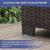 homfan 7 Piece Outdoor Patio Furniture Set, PE Rattan Conversation Sofa Set, Wicker Patio Set w/Thick Cushions & Glass Top Coffee Table - 4 of 4