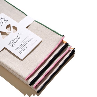 Atelier Saucier Macaw Burlap Napkins