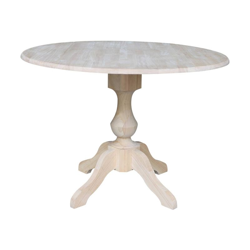 Blake Round Drop Leaf Table Unfinished - International Concepts, 1 of 11
