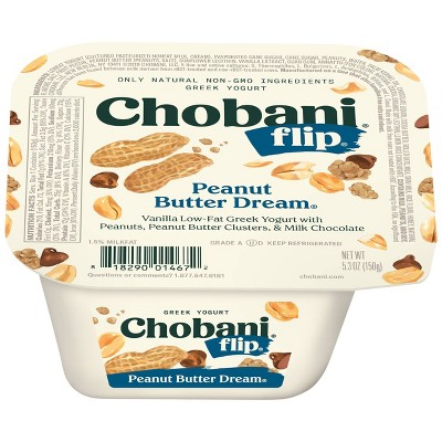 Chobani Flip Peanut Butter Dream Low Fat Greek Yogurt - 5.3oz